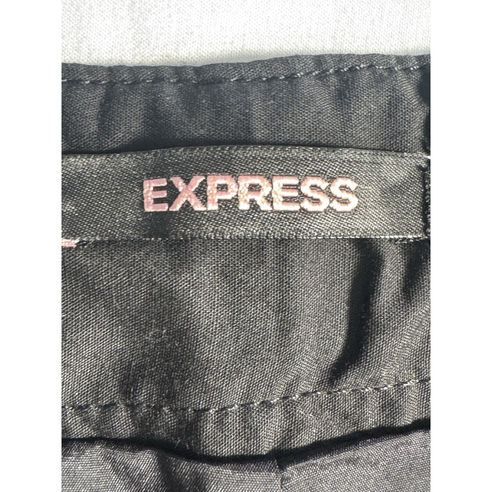 NWT Express Brown Tweed Cargo Pants Women’s 4 Utility Fall Winter Wide Leg - Picture 6 of 10